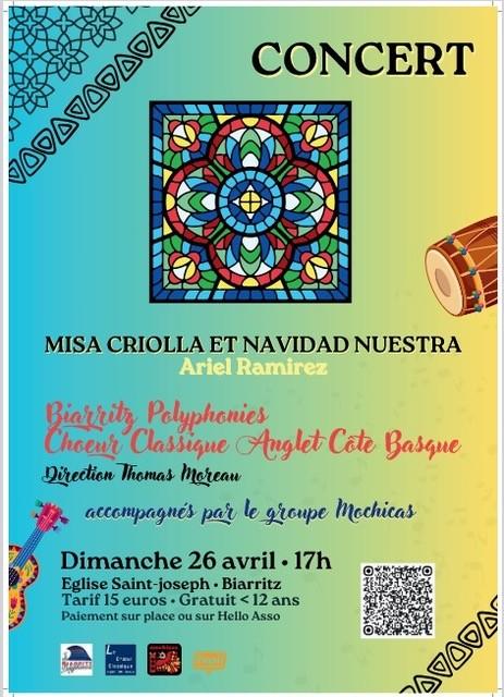 Biarritz Polyphonies et le Chœur Classique Anglet Cote Basque» présentent...