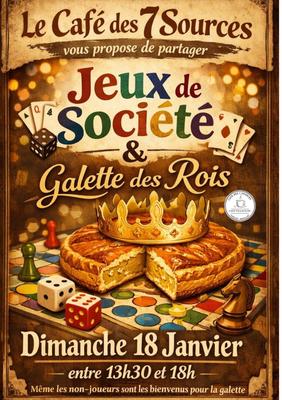 Jeux de société &amp; Galette des Rois - Café des 7 Sources