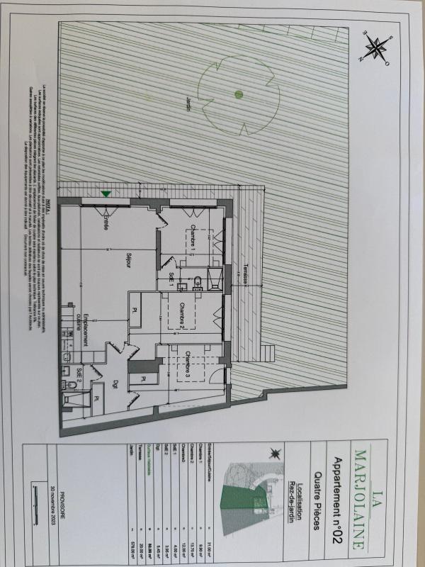 Appartement - 80 m² - 4 pièces