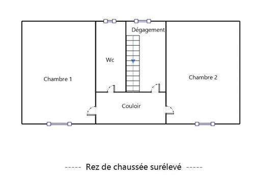 Maison - 70 m² - 3 pièces