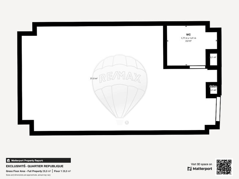 Local commercial - 24 m² - 1 pièce