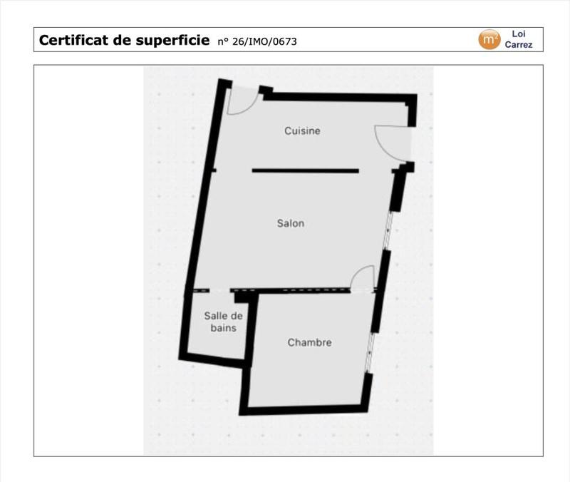 Appartement ancien - 46 m² - 2 pièces