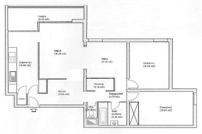 Appartement - 86 m² - 3 pièces