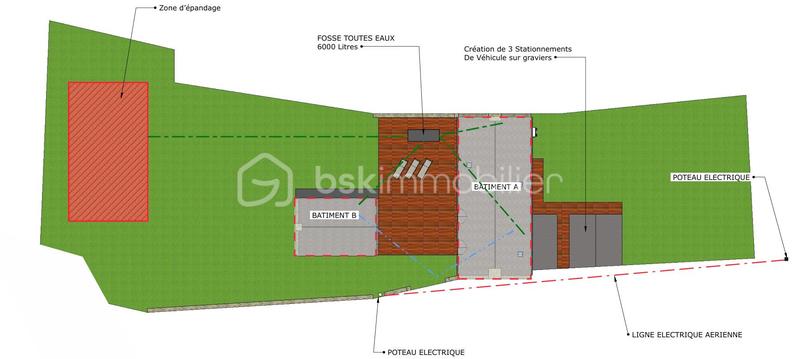 Longère - 160 m² - 2 pièces
