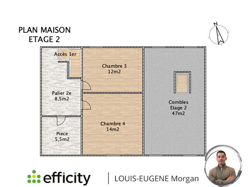Maison de ville - 144 m² - 6 pièces