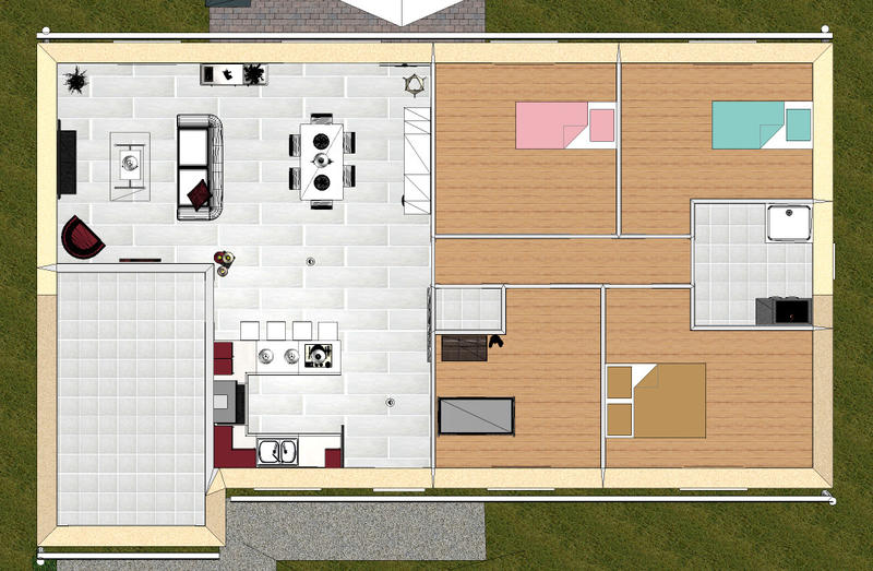 Maison - 98 m² - 5 pièces