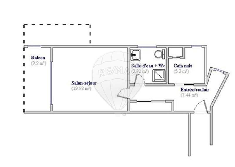 Studio - 36 m² - 1 pièce
