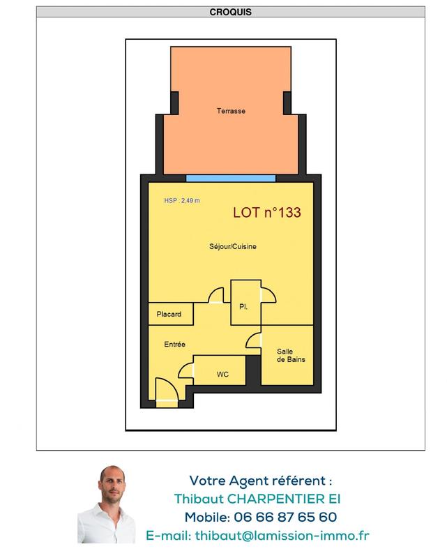 Appartement - 32 m² - 1 pièce