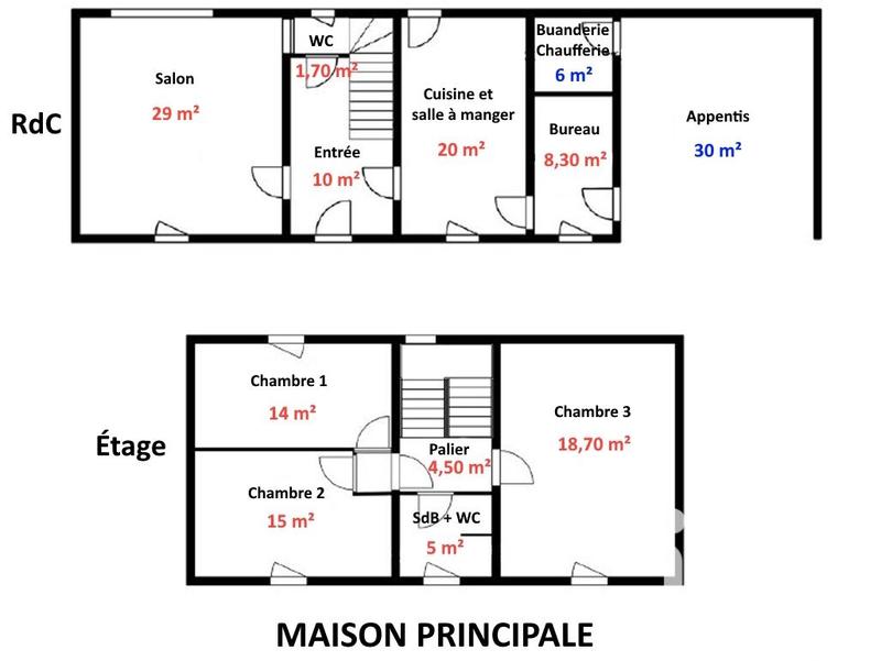 Maison - 169 m² - 7 pièces