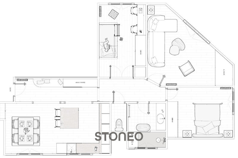 Appartement ancien - 72 m² - 3 pièces