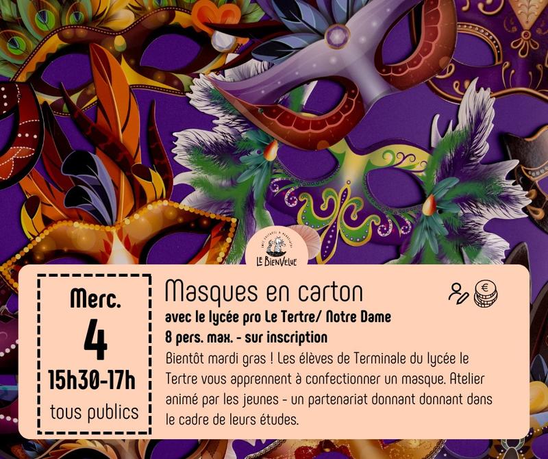 Atelier Créatif | Masques en carton