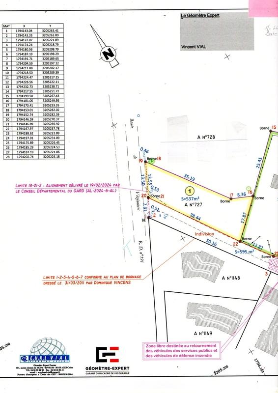 Terrain constructible - 537 m²