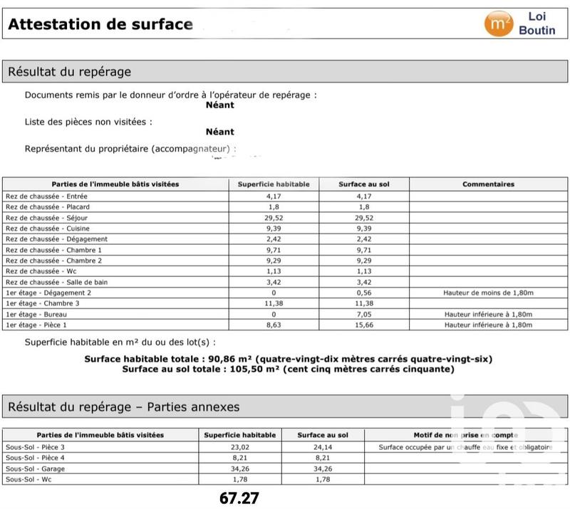 Maison - 105 m² - 5 pièces