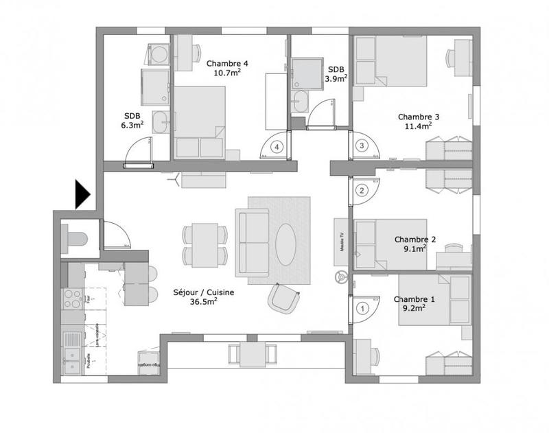 Appartement - 88 m²