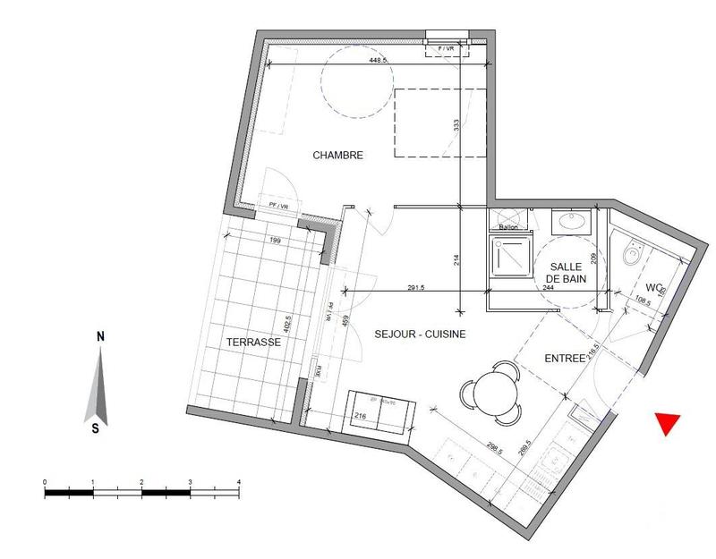 Appartement - 51 m² - 2 pièces