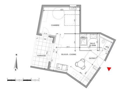 Appartement - 51 m² - 2 pièces