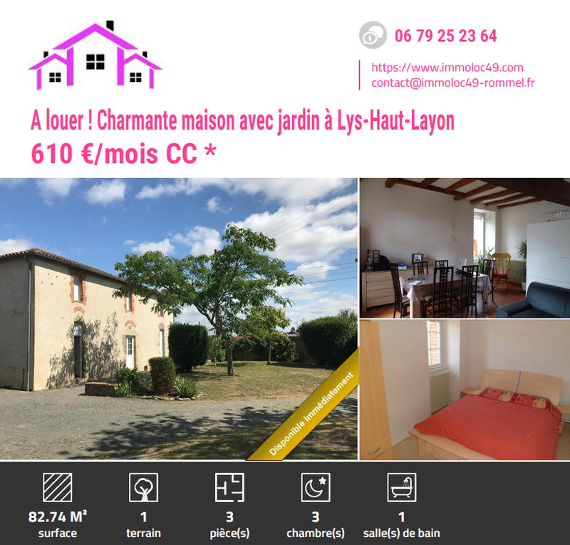 Maison - 83 m² - 3 pièces