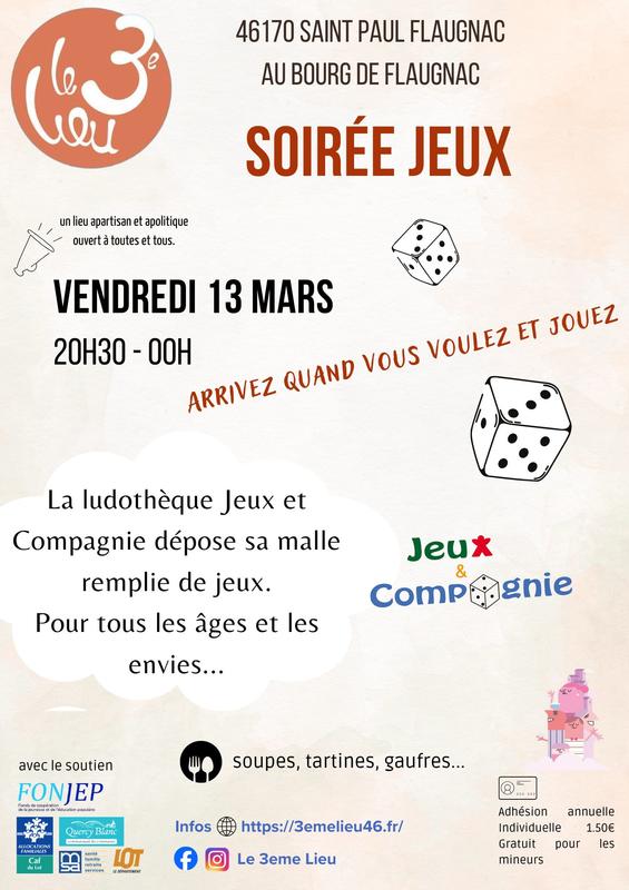 Après-midi et Soirée jeux de société