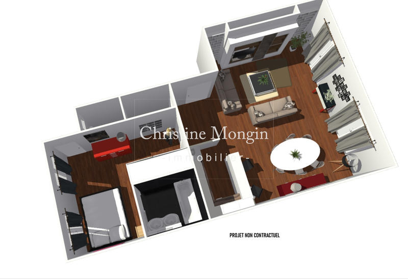 Appartement - 58 m² - 2 pièces