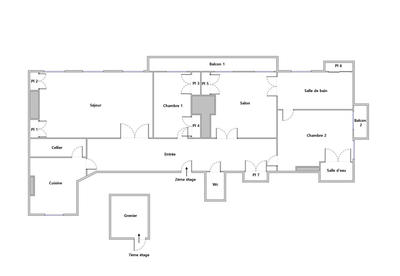 Appartement - 150 m² - 5 pièces