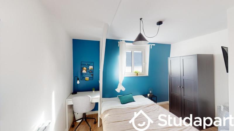 Chambre - 12 m² - 1 pièce