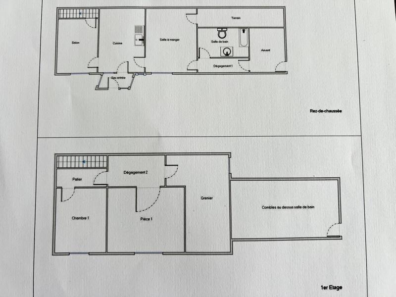 Maison jumelée - 80 m² - 4 pièces