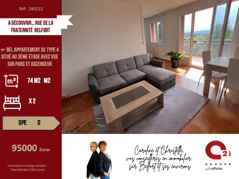 Appartement - 74 m² - 4 pièces