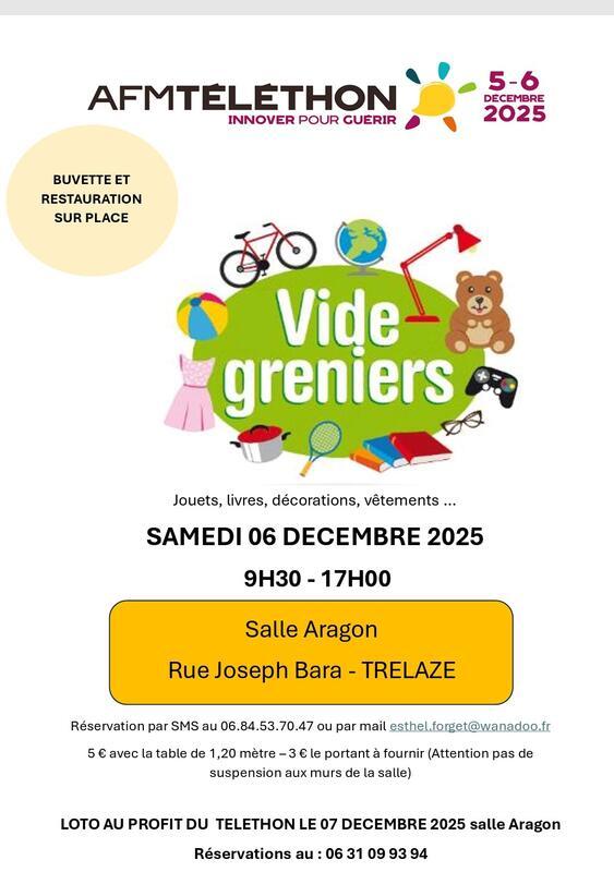 Vide grenier téléthon
