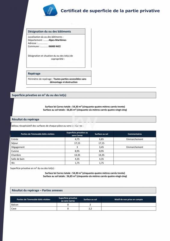 Appartement - 57 m² - 2 pièces