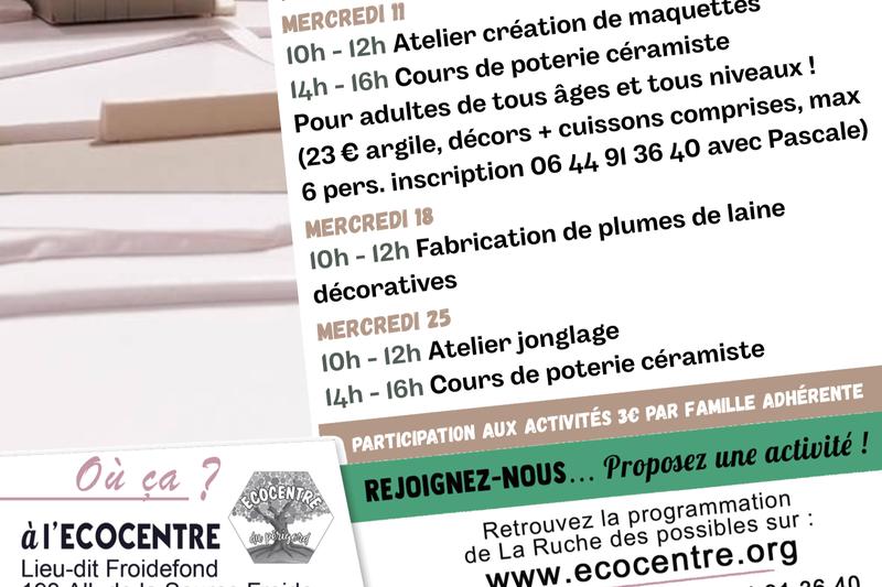 Mercredi en famille : Atelier de création de plumes de laine décoratives