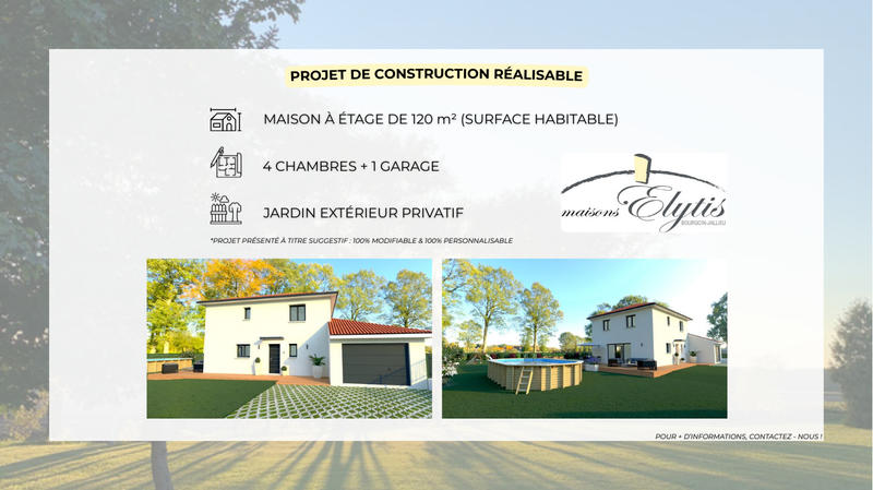 Terrain constructible - 400 m²