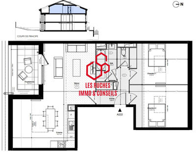 Appartement - 66 m² - 3 pièces