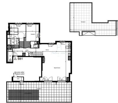Appartement - 113 m² - 3 pièces