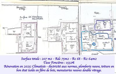 Maison bourgeoise - 207 m² - 10 pièces
