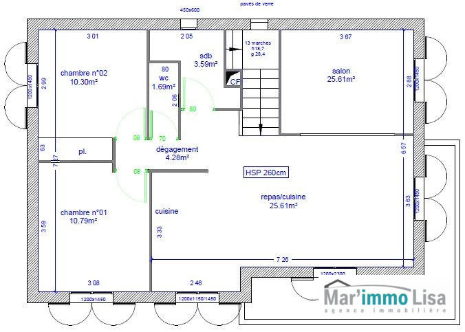 Maison traditionnelle - 115 m² - 5 pièces
