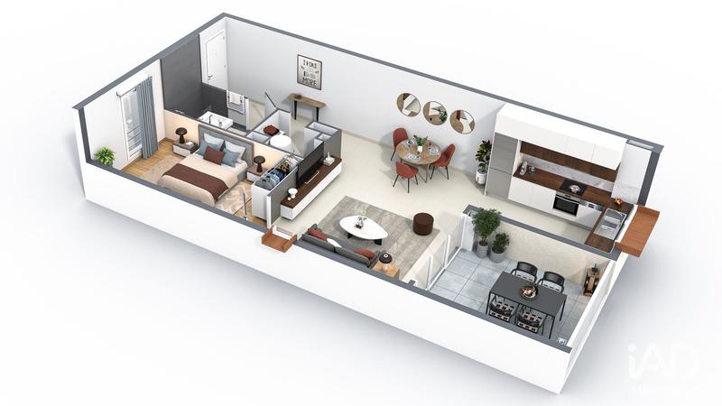 Appartement - 65 m² - 2 pièces