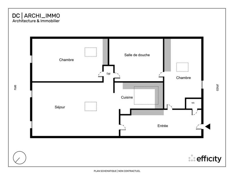 Appartement - 75 m² - 3 pièces