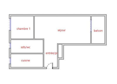 Appartement - 41 m² - 2 pièces
