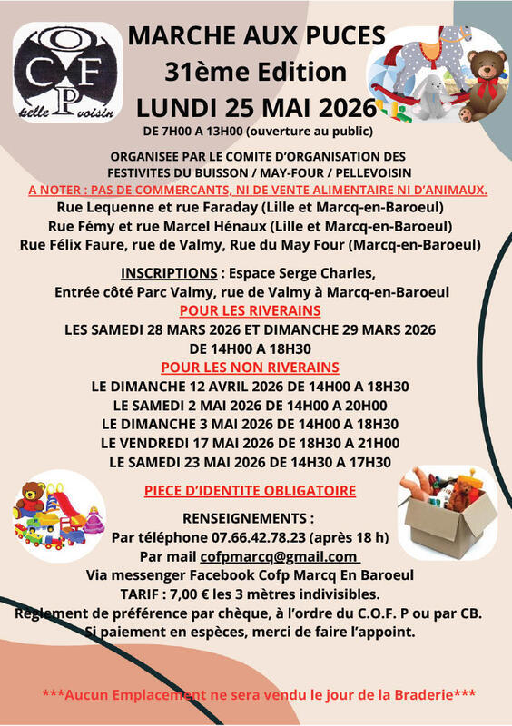 31ème marché aux puces du cofp