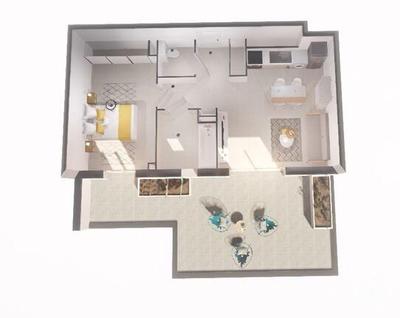 Appartement - 44 m² - 2 pièces