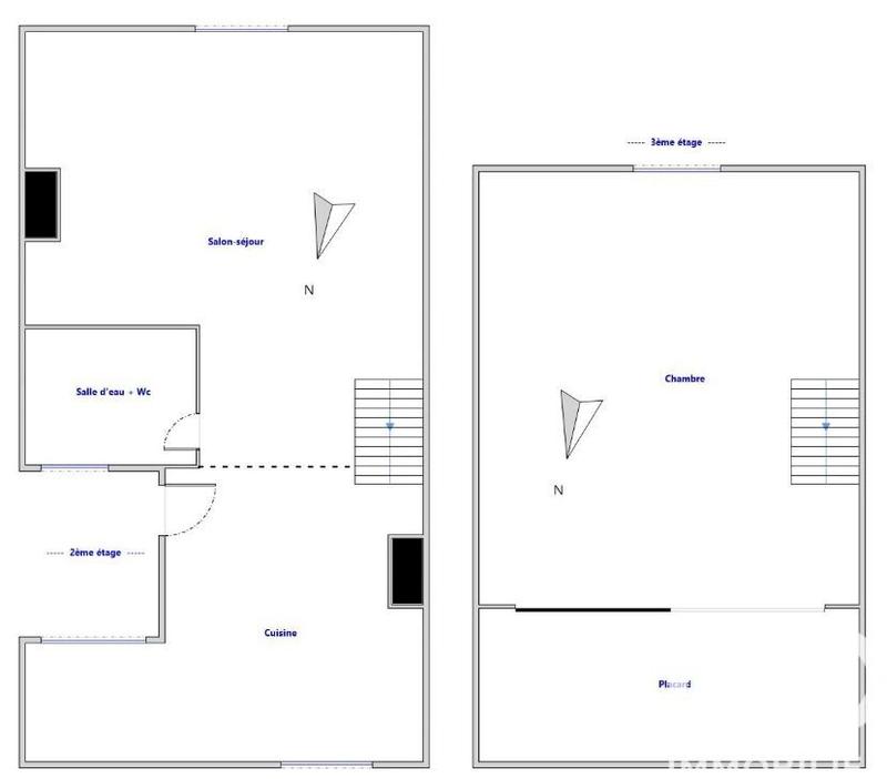 Appartement - 33 m² - 2 pièces