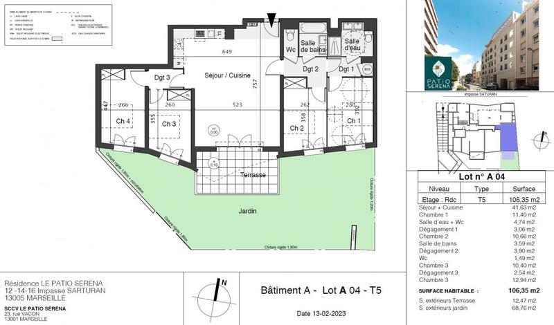 Appartement - 26 à 106 m² - 5 pièces