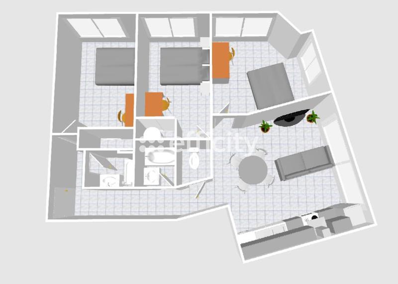 Appartement - 61 m² - 4 pièces