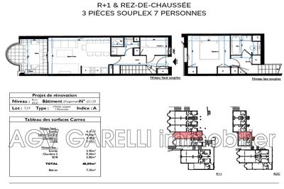 Appartement - 40 m² - 3 pièces