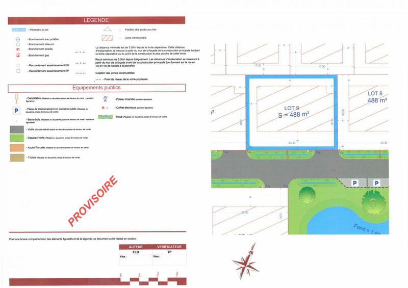 Terrain constructible - 488 m²