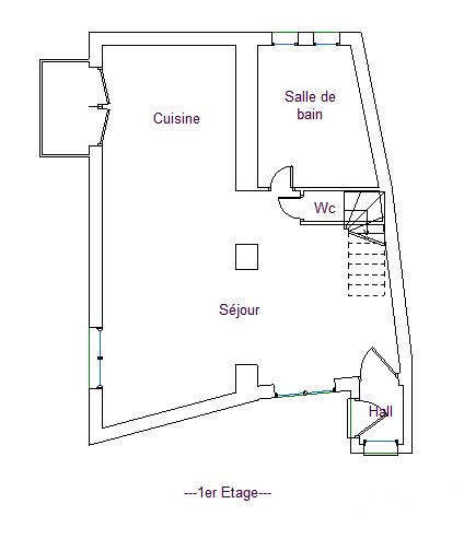 Maison - 92 m² - 5 pièces