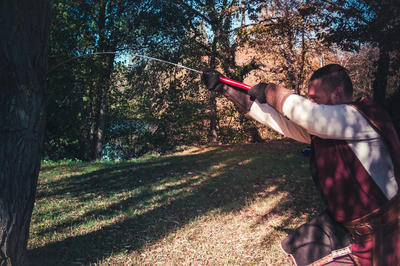 Saynètes d'escrime et initiation en tenue d'époque