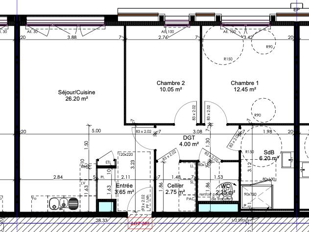 Appartement - 68 m² - 3 pièces