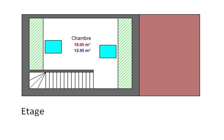 Maison - 50 m² - 2 pièces