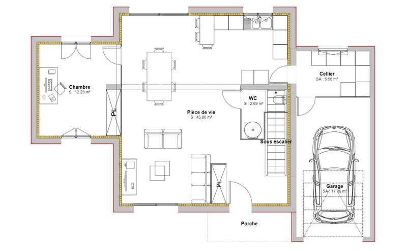 Maison - 108 m² - 4 pièces